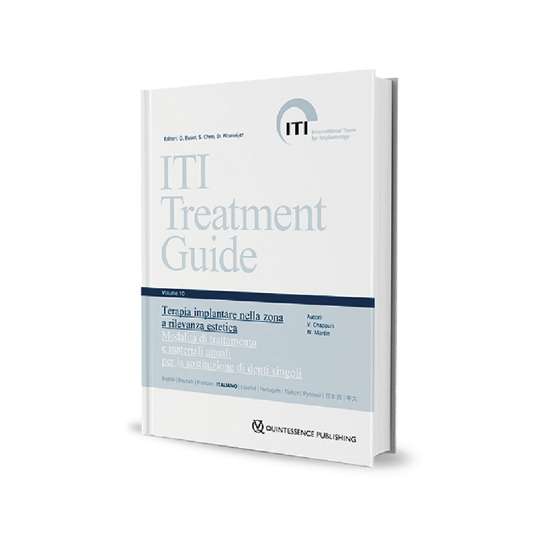 ITI Guida al Trattamento, vol. 10. Terapia implantare nella zona a rilevanza estetica .  Modalità di trattamento e materiali attuali per la sostituzione dei denti singoli - ISBN 978-88-7492-056-3
