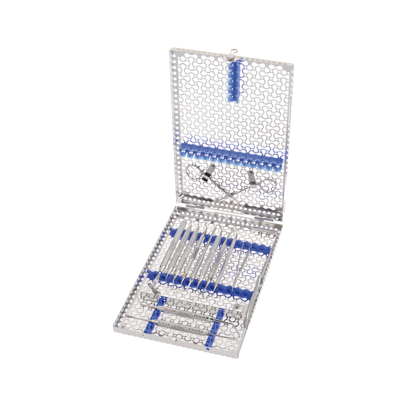IMS Cassetta Infinity DIN, 18 strumenti Chirurg, colori vari  - IMEDIN18_S